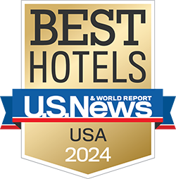 US News & World Report - Best Hotels USA 2024 badge